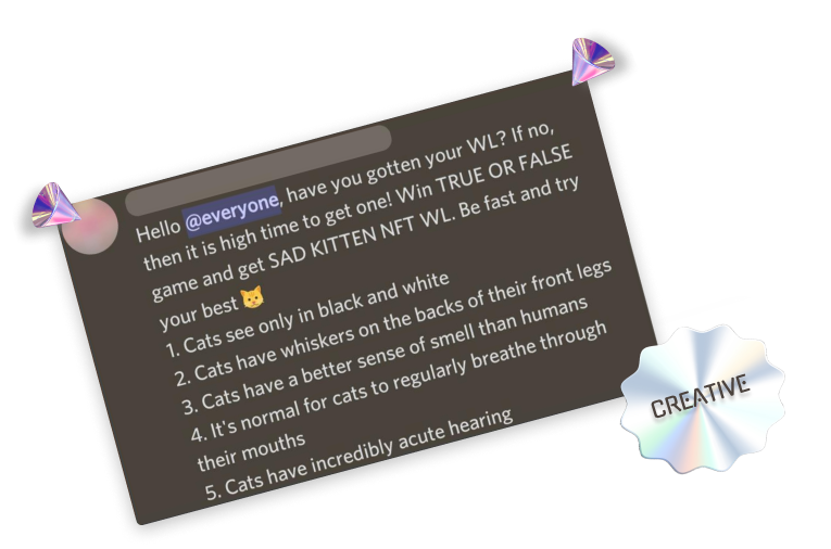Creative moderation